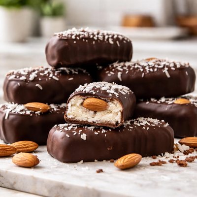 Dark chocolate almond joy