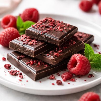 Dark chocolate and raspberry