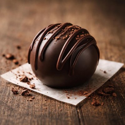 Dark chocolate ball
