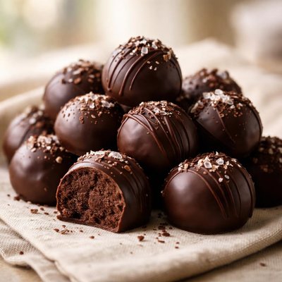 Dark chocolate balls