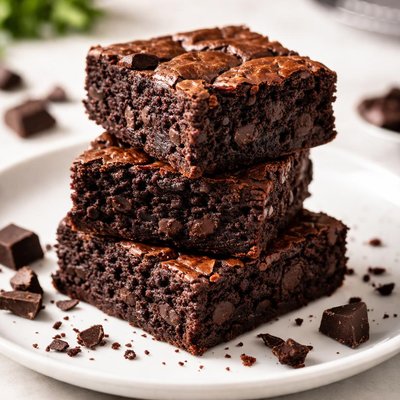 Dark chocolate brownie