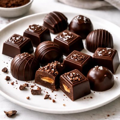 Dark chocolate candy