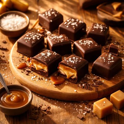 Dark chocolate caramel