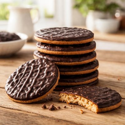 Dark chocolate digestives
