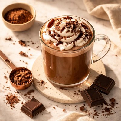 Dark chocolate drink