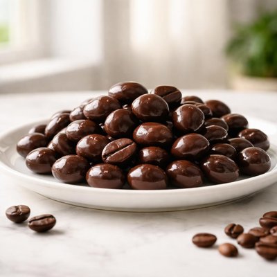 Dark chocolate espresso beans