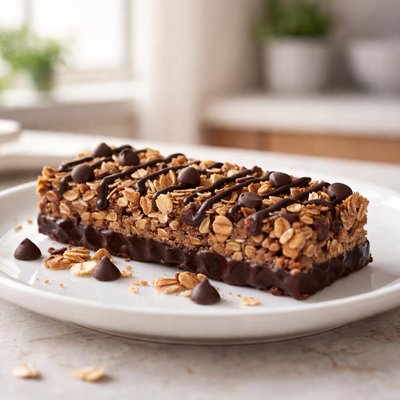 Dark chocolate granola bar