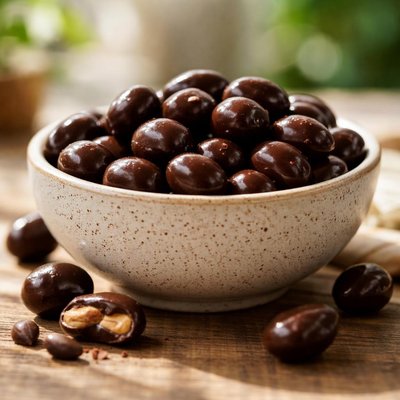 Dark chocolate peanuts