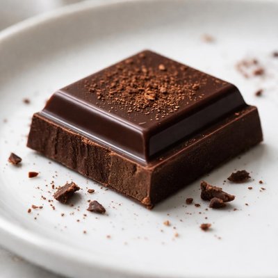 Dark chocolate piece