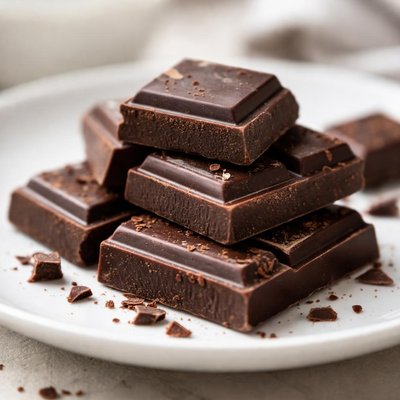 Dark chocolate pieces