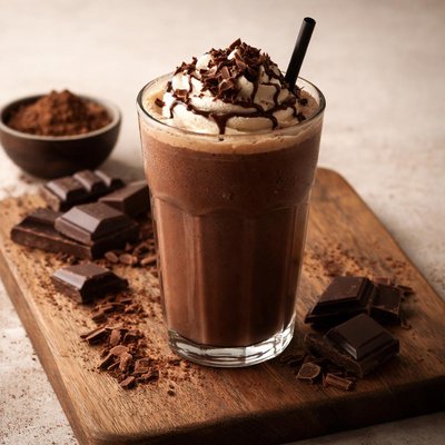 Dark chocolate shake