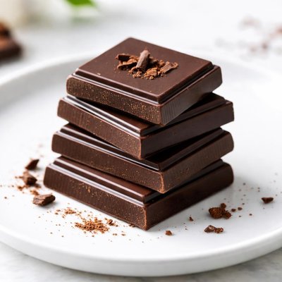 Dark chocolate square