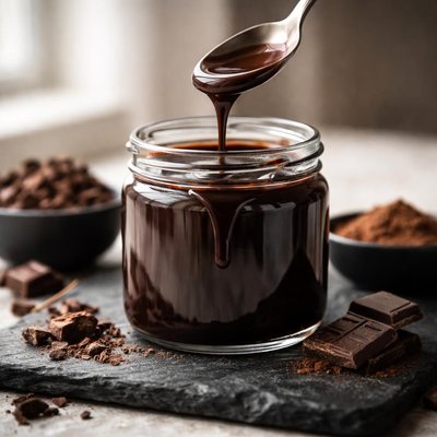 Dark chocolate syrup