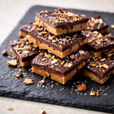 Dark chocolate toffee