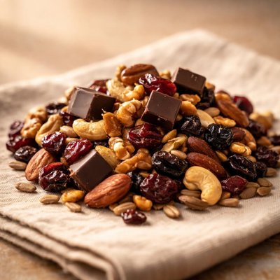 Dark chocolate trail mix