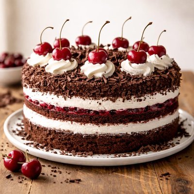 Dark forest cake