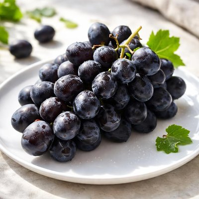 Dark grapes