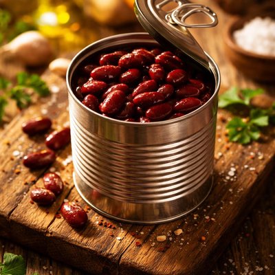 Dark red kidney beans canned