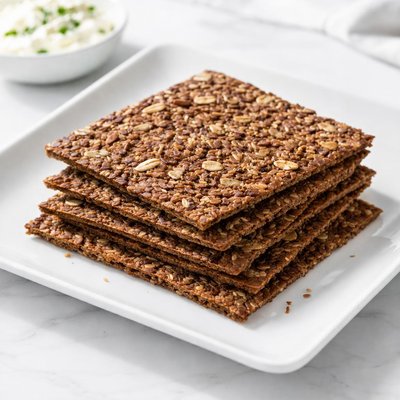 Dark rye crisp