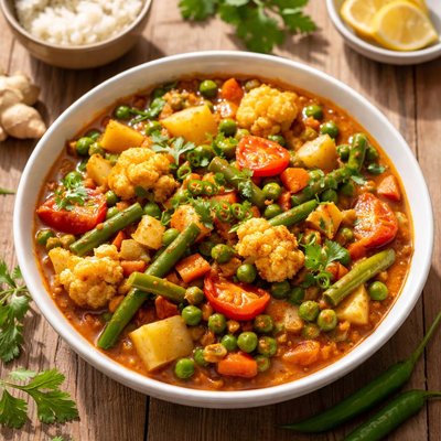 Data sobji curry without oil