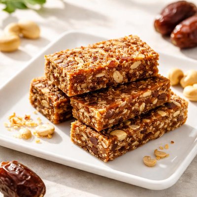 Date and cashew bar