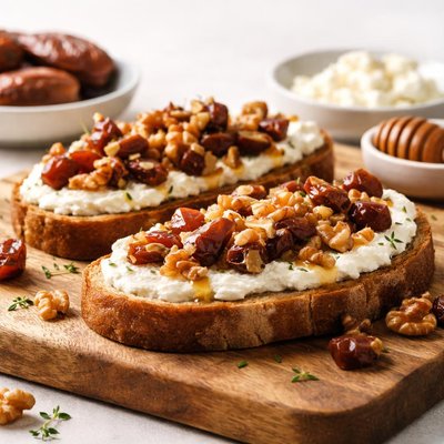 Date and walnut toast