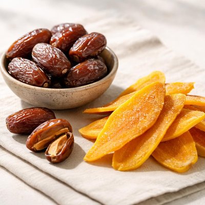 Dates and dried mango