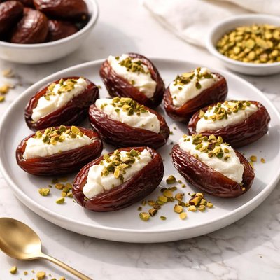 Dates with cream