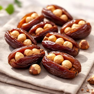 Dates with hazelnuts