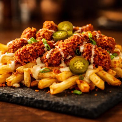 Daves hot chicken cheese fries