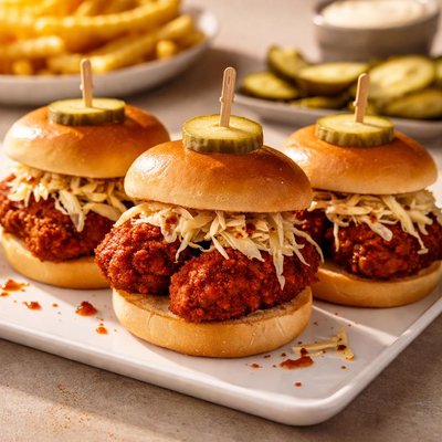 Daves hot chicken sliders