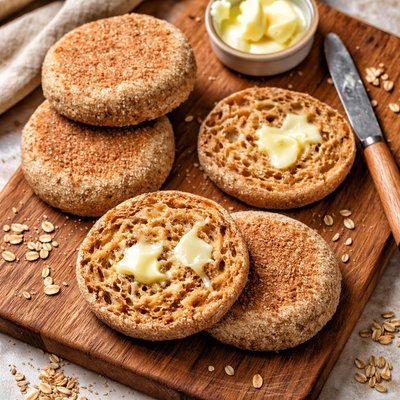 Daves whole grain english muffin