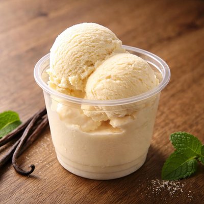 Dd scoop ice cream vanilla two scoops