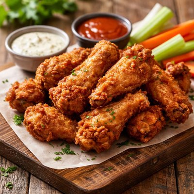 Deep-fried wings