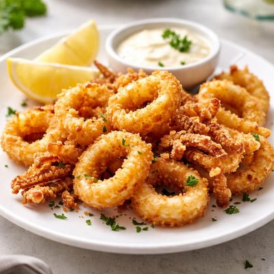 Deep fried calamari