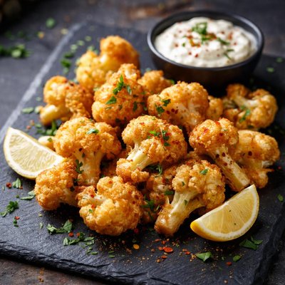 Deep fried cauliflower