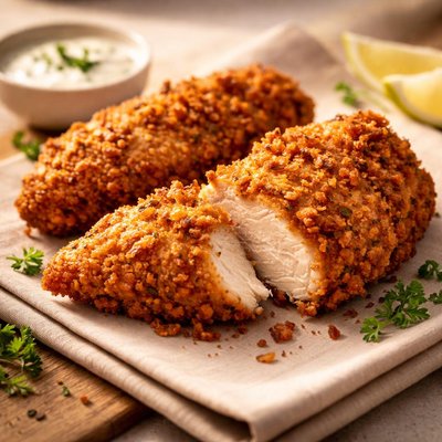 Deep fried chicken breast