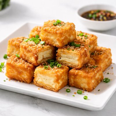 Deep fried egg beancurd