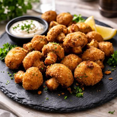 Deep fried mushrooms