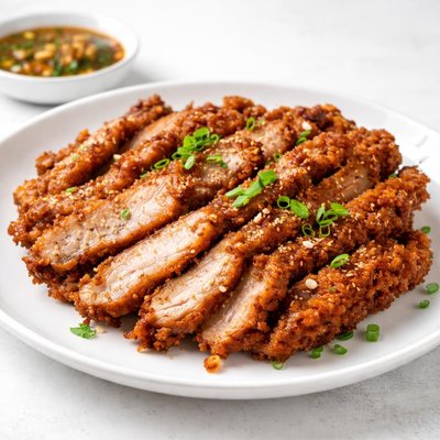 Deep fried sliced meat