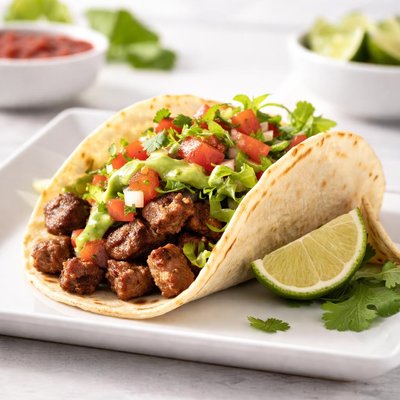 Del taco carde asada taco