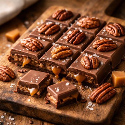 Deli cata pecan caramel sea salt milk chocolate