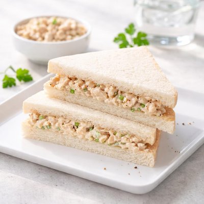 Deli select tuna mayo white bread