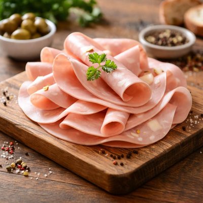 Deli sliced mortadella