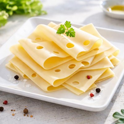 Deli swiss cheese slice