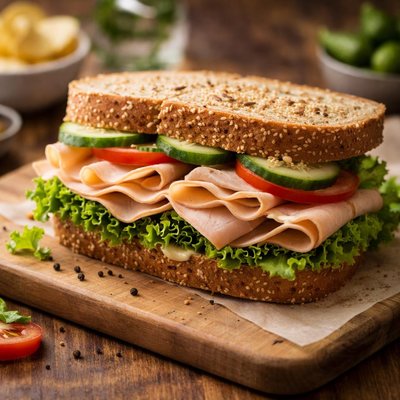 Deli turkey sandwhich