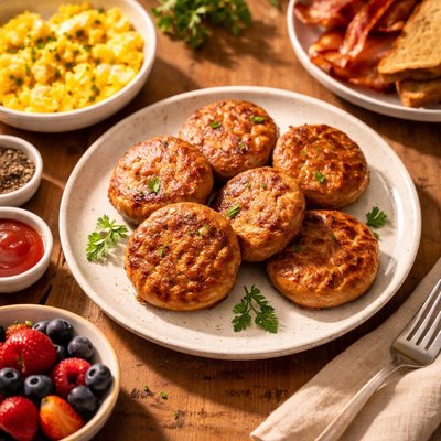 Delias chicken sausage patties