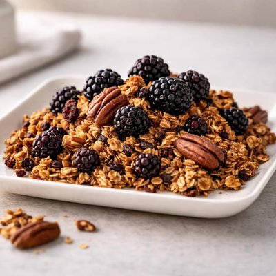 Deliciously ella blackberry pecan granola