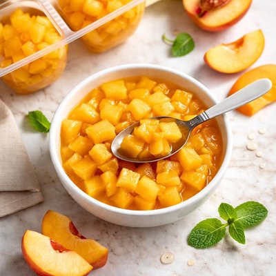 Delmonte diced peaches no sugar