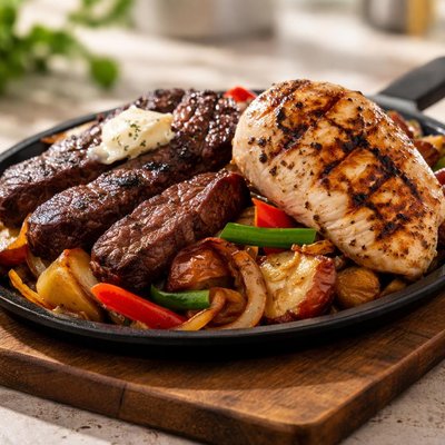 Dennys chicken and steak skillet dinner